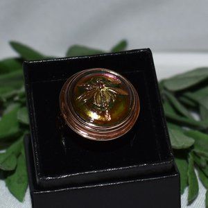 Amy Kahn Russell Glass Button Dragonfly Ring, Size 10
